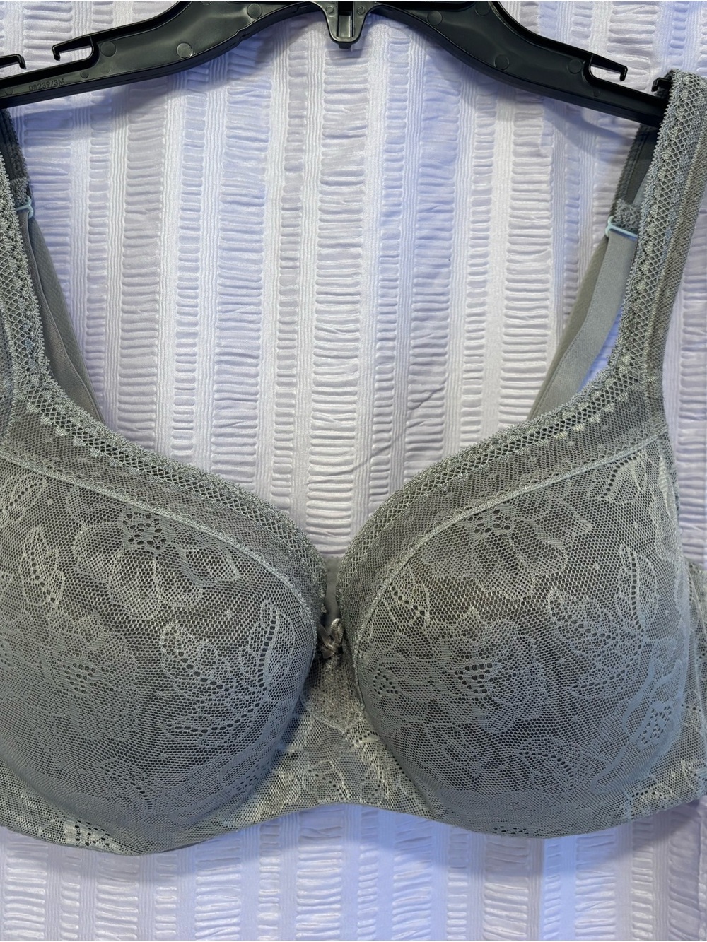Cacique Lace Underwire Bra - Light Gray